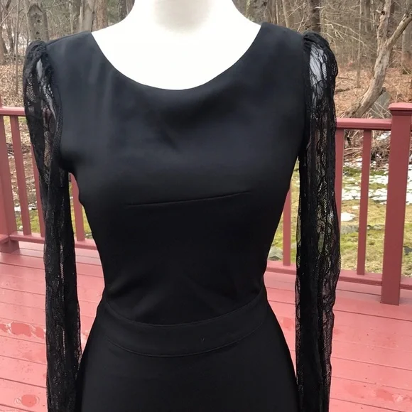 NWT! Rachel Zoe Size 4 Black Andrews blouson dress - Picture 2 of 8
